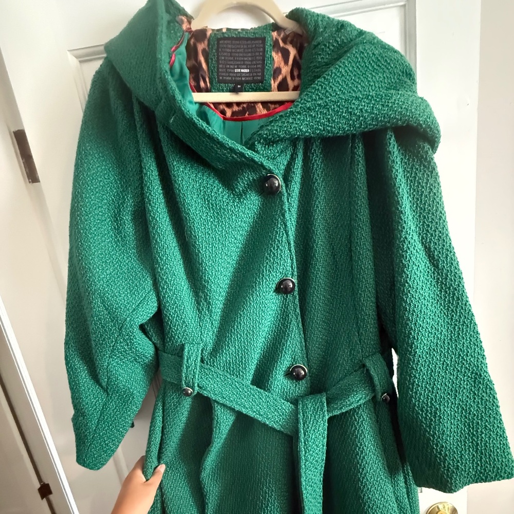 Kelly green Steve Madden coat size 3x